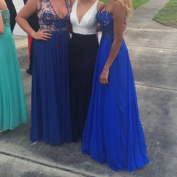 La femme royal blue prom dress - Picture 8 of 10